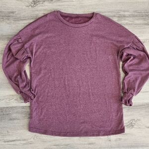 Women's Long Sleeve Ruffle Shirt Medium